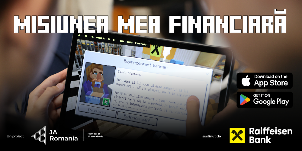 Minecraft, muncă în echipă și cursă contracronometru în cadrul evenimentului Misiunea mea financiară, organizat alături de Raiffeisen Bank