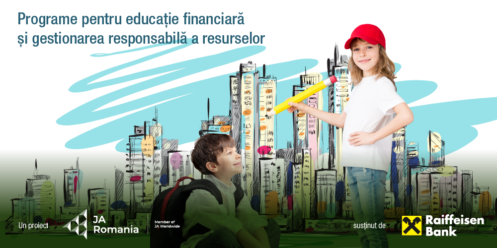 Peste 33.000 de elevi beneficiază de educație financiară și de mediu prin parteneriatul dintre Junior Achievement și Raiffeisen Bank România în 2024