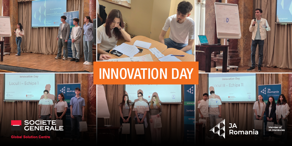 Doisprezece soluții propuse de liceeni la provocarea „combaterea fraudelor digitale“, în cadrul workshopului Innovation Day din București