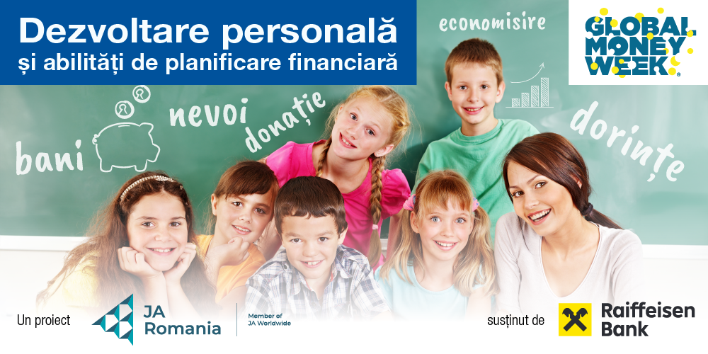 17.500 de elevi participă la cea de-a paisprezecea ediție a programului JA Dezvoltare personală și a abilităților de planificare financiară derulat cu sprijinul Raiffeisen Bank