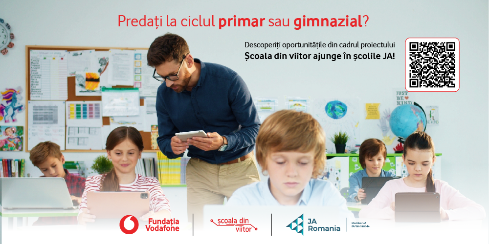 Școala din viitor ajunge în școlile JA cu noi oportunități